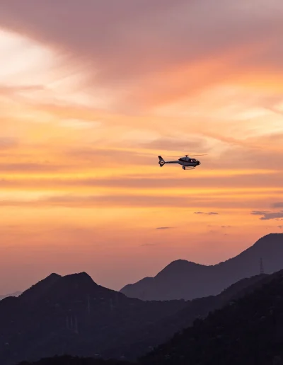 Brasilien Rio de Janeiro Hubschrauber